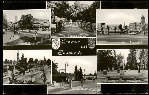 Enschede  (Eanske)  u.a. Boulevard V. Lochemspark v. Loenshof Volkspark 1960
