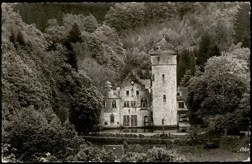 Ansichtskarte Mespelbrunn Wasserschloss Schloß Mespelbrunn im Spessart 1960