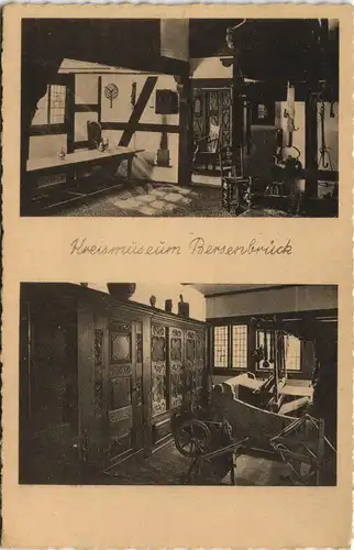 Ansichtskarte Bersenbrück Kreismuseum - 2 Bild: Innen 1929