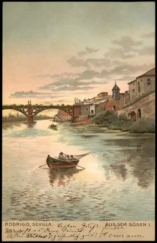 Ansichtskarte  RODRIGO, SEVILLA (Künstlerkarte Art Postcard) 1904