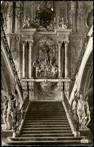 Ansichtskarte Brühl Schloß Brühl Treppenaufgang 1972