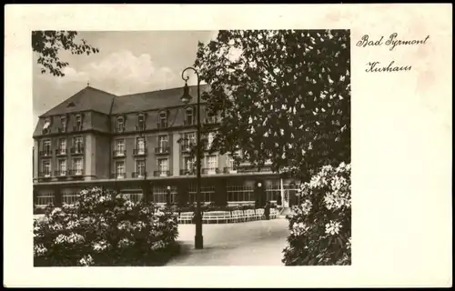 Ansichtskarte Bad Pyrmont Partie am Kurhaus Kuranlagen 1988/1960