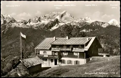 Garmisch-Partenkirchen Umland-Ansicht Partie am Berggasthof Eckbauer 1960