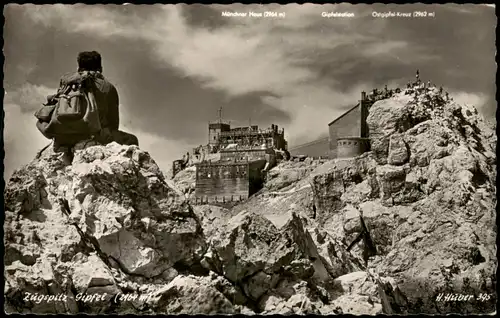 Ansichtskarte Grainau Münchner Haus (auf der Zugspitze) 1961