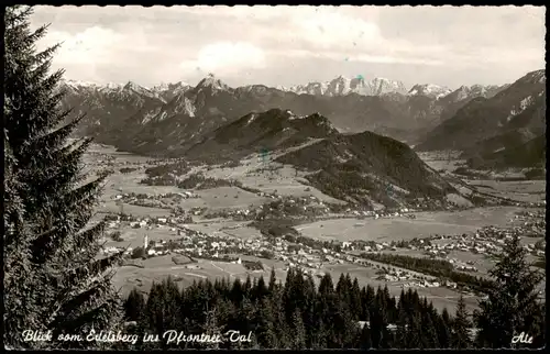 Ansichtskarte Pfronten (Allgäu) Blick vom Edelsberg ins Pfrontener Tal 1958