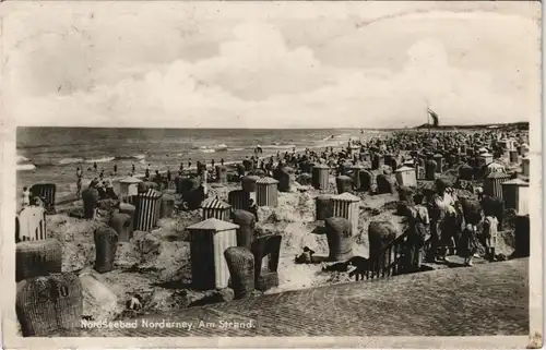 Ansichtskarte Norderney Strandleben 1929