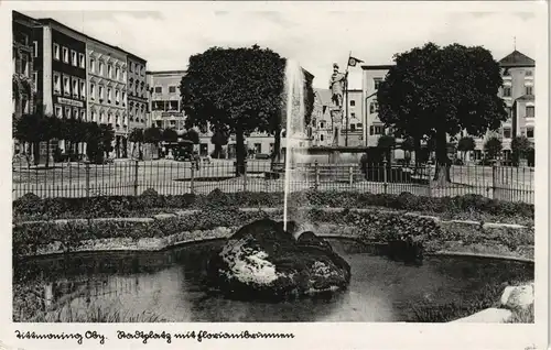 Ansichtskarte Tittmoning Marktplatz 1936