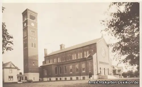 Postcard Kalida St. Michael Church/Kirche 1952