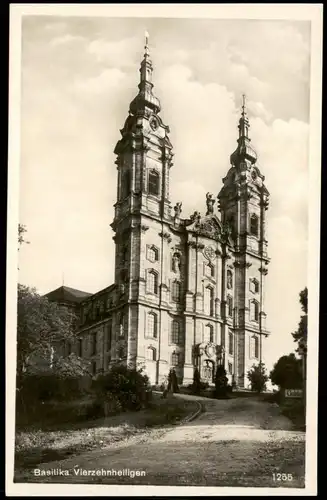 Bad Staffelstein Wallfahrtskirche Basilika Vierzehnheiligen 1950