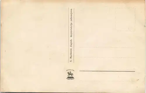 Postcard Sebenico Šibenik Tomaseov spomenik. 1929
