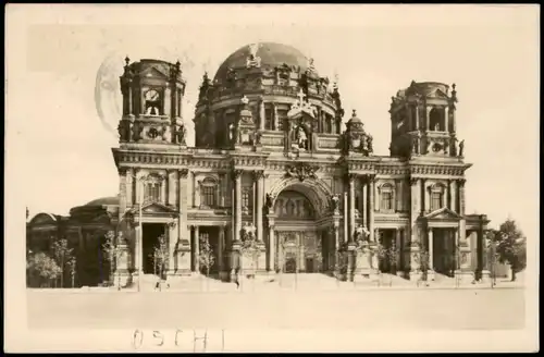 Ansichtskarte Mitte-Berlin Berliner Dom 1954   frankiert mit 2x 4 Pfennig Posthorn