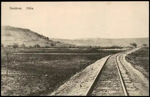 CPA Combres Höhe, Bahnstrecke 1916  gel Feldpoststempel
