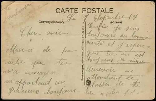 CPA Auvergne Junger Mann und Frau - Typen AK 1919