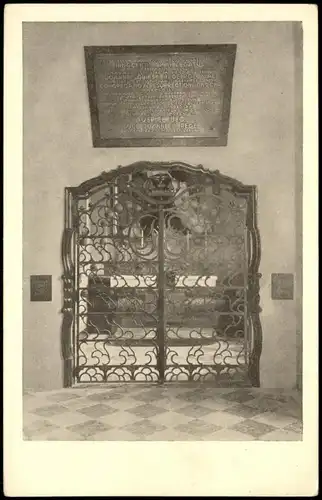 Ansichtskarte Döbling-Wien Eingangstor zur Kapelle 1929