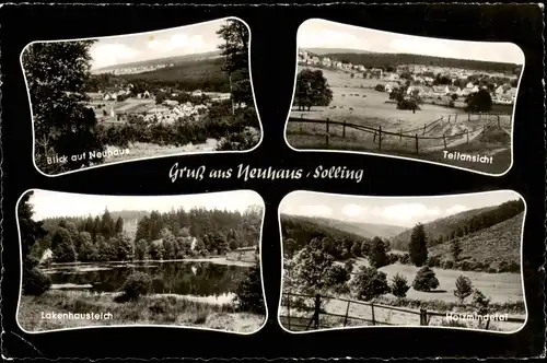 Neuhaus im Solling-Holzminden Mehrbildkarte mit 4 Ortsansichten 1960