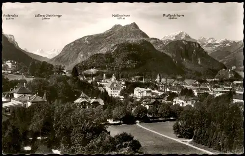 Ansichtskarte Bad Reichenhall Panorama-Ansicht Blick zu den Bergen 1958
