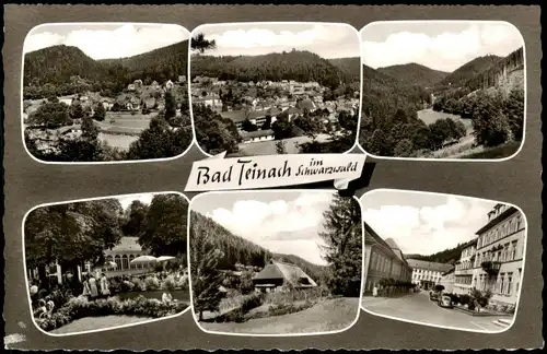 Ansichtskarte Bad Teinach-Zavelstein 6 Bild Stadt und Umlandansichten 1963