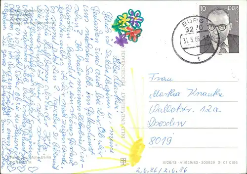 Friedensau-Möckern Rat der Gemeinde, Neue Schule, Altersheim,   1985