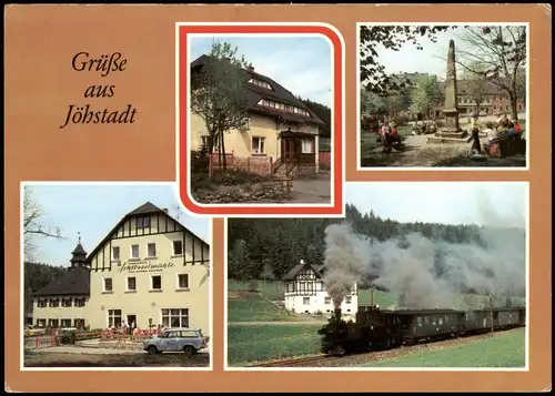 Jöhstadt (Erzgebirge) Gaststätte Schwarzwassertal  Ferienheim, Kleinbahn 1983