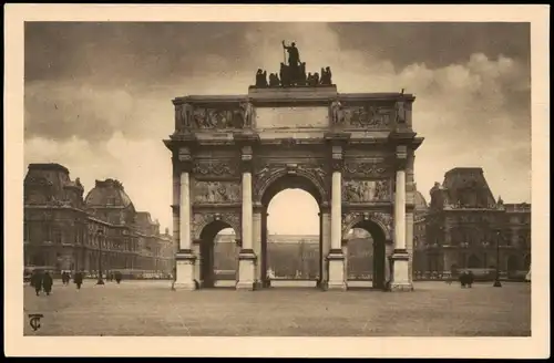 CPA Paris 1/8 PARIS - L'Arc de Triomphe du Carrousel 1928