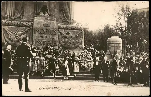 .Frankreich France Kranzniederlegung Kriegerdenkmal 1922 Privatfoto
