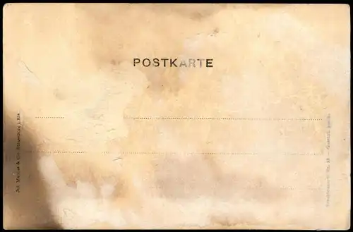 Ansichtskarte  Elsäßer Typen Elsaß Mann Fraz Spinnrad 1908