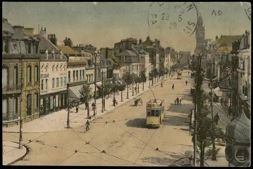 CPA .Frankreich Straßenpartie France# 1923 gel. Stempel Pas de Calais