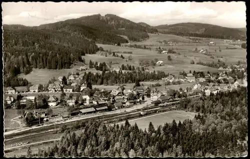 Hinterzarten Luftbild Wintersportplatz im südlichen Hochschwarzwald 1964