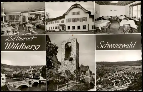 Wildberg (Schwarzwald) Hotel zum Schwarzwald Mehrbildkarte Ortsansichten 1960