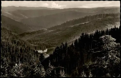 Ansichtskarte .Bayern Blick in den Frankenwald 1964