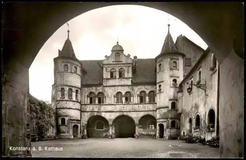 Ansichtskarte Konstanz Rathaus 1957