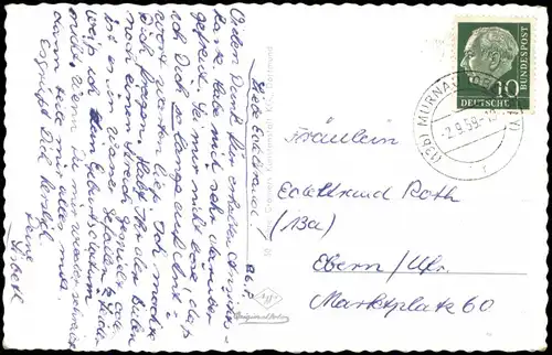 Uffing am Staffelsee Staffelsee, Insel Wörth u. Seehausen, Luftbild 1959