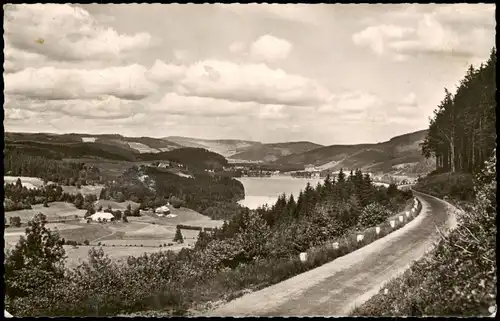 Titisee-Neustadt Titiseeblick von der Straße Titisee-Bärental-Feldberg 1960