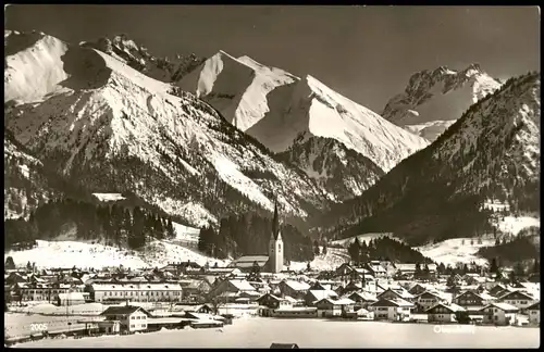 Ansichtskarte Oberstdorf (Allgäu) Panorama-Ansicht zur Winterzeit 1962