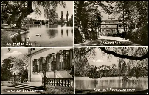 Ansichtskarte Veitshöchheim Mehrbildkarte mit 4 Ortsansichten 1957