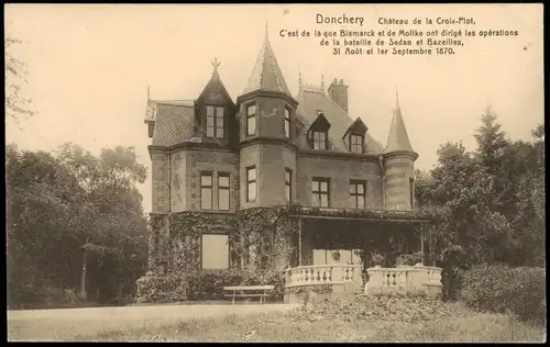 CPA Donchery Donchery Château de la Croix-Piot (Schloss) 1910