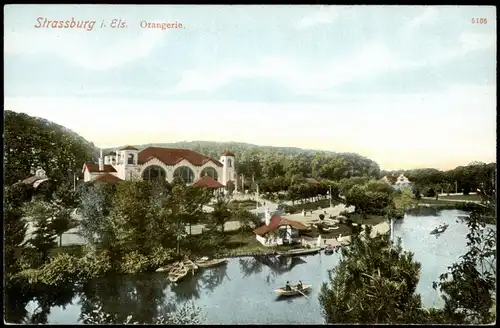 CPA Straßburg Strasbourg Blick auf die Orangerie 1910