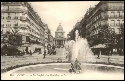 CPA Paris La Rue Soufflot et le Panthéon 1910/0000
