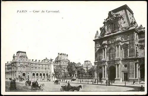 CPA Paris Cour du Carrousel, Strassen Ansicht 1910