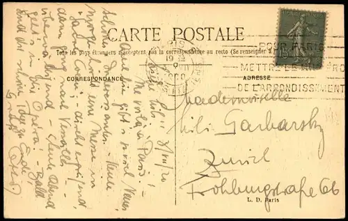 CPA Paris Oper Opéra Opernhaus 1920