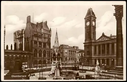 Postcard Birmingham Stadtteilansicht, Chamberlain Place 1932