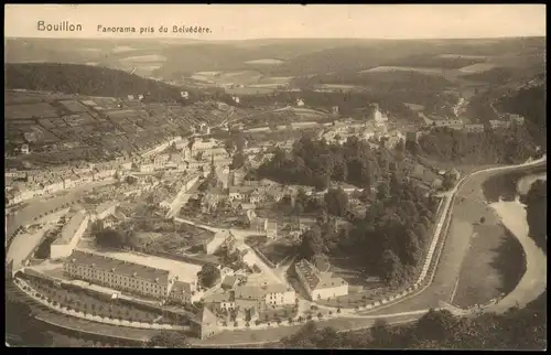 Beulen Bouillon Panorama Belvedere 1917   1. Weltkrieg Feldpost