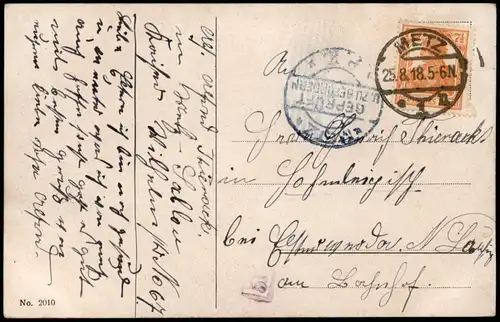 CPA Metz Bahnhofstraße 1918