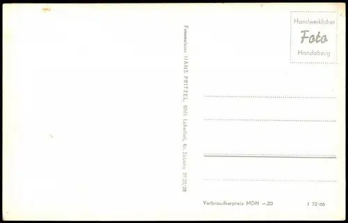 Ansichtskarte Rathen Amselfall (Elbsandsteingebirge) mit Gaststätte 1966