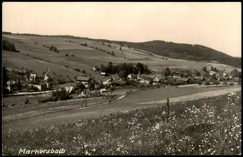 Ansichtskarte Markersbach-Raschau-Markersbach Panorama-Ansicht 1962