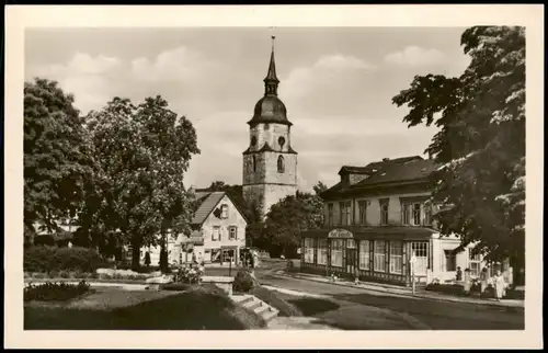 Ansichtskarte Friedrichroda Partie am OdF Platz 1955