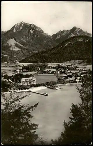 Ansichtskarte Strobl Panorama Blick mit Retten- und Rinnkogel 1934/1932