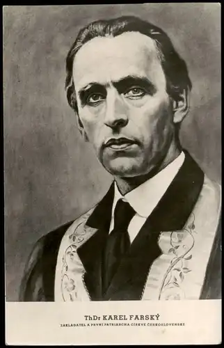 Tschechien  KAREL FARSKÝ ZAKLADATEL PRVNI PATRIARCHA CÍRKVE CESKOSLOVENSKE 1950