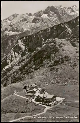 Ansichtskarte .Bayern Hochalm (1705 m) gegen Dreitorspitze 1960