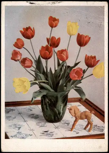 Botanik :: Blumen Naturfarbenserie Laßt Blumen sprechen TULPEN 1944